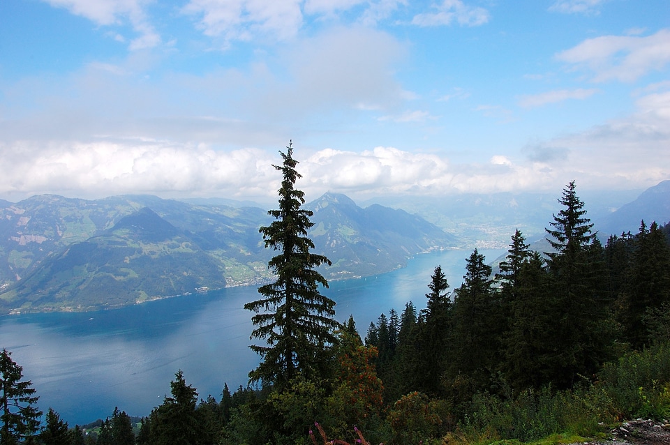 View mountains clouds