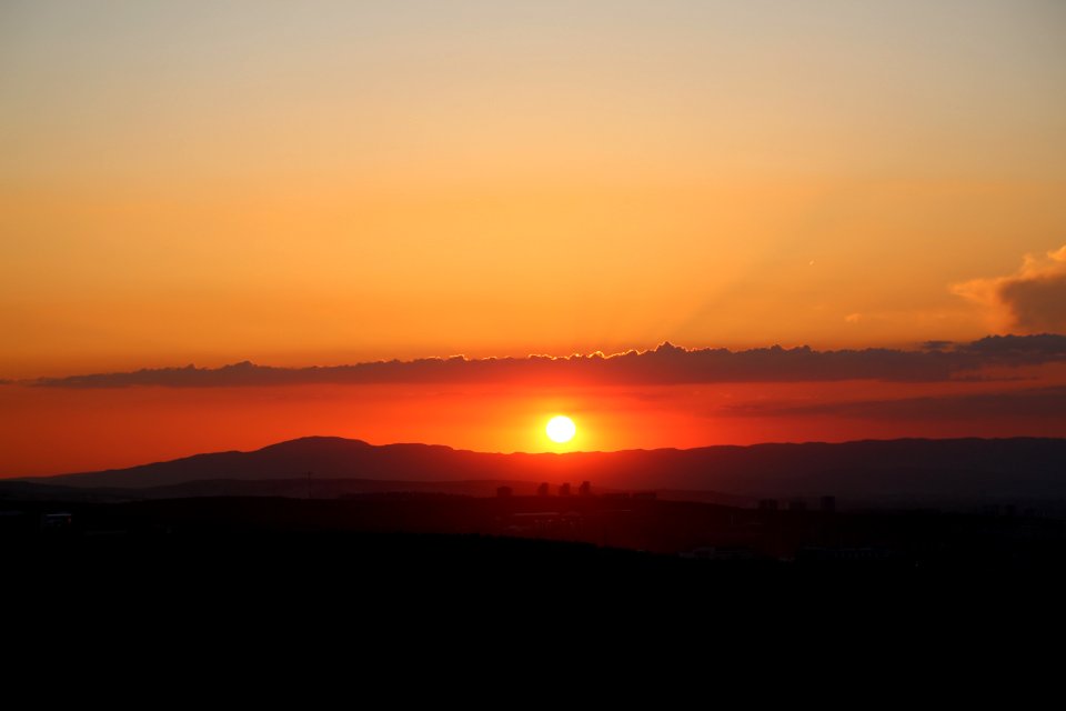 Sky Afterglow Sunrise Horizon