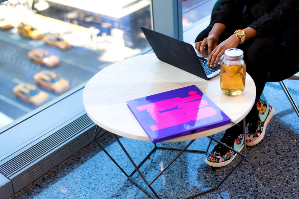 Person Using Black Laptop Computer