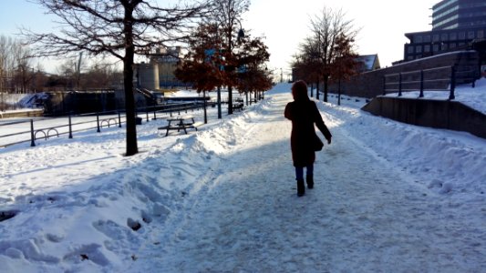 Snow Winter Freezing Urban Area photo