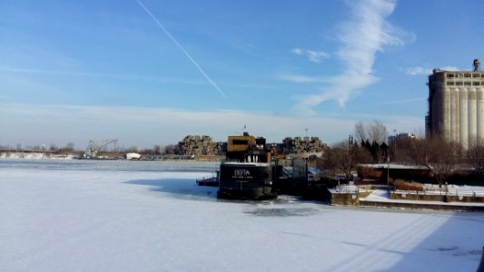 Waterway Water Winter Snow