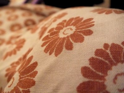 Pink Textile Needlework Material