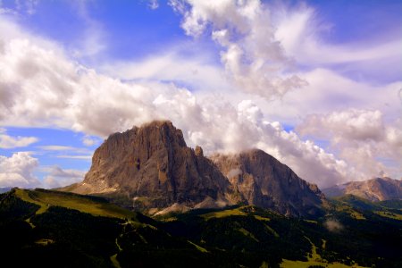 Sky Mountainous Landforms Highland Mountain photo