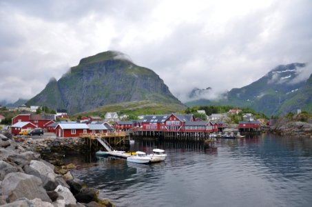 Waterway Fjord Mountain Loch photo