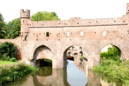 Waterway Moat Historic Site Medieval Architecture