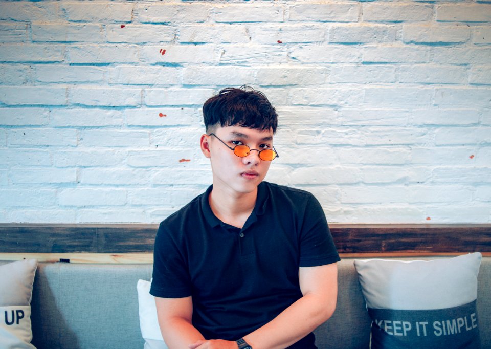 Man Wearing Black Polo Shirt