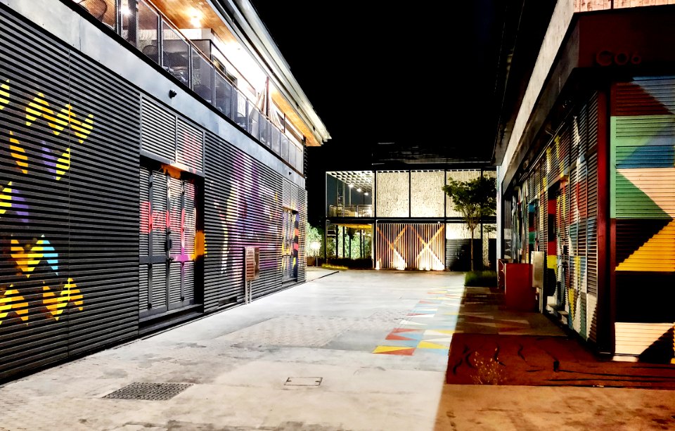 Multicolored Wall Houses