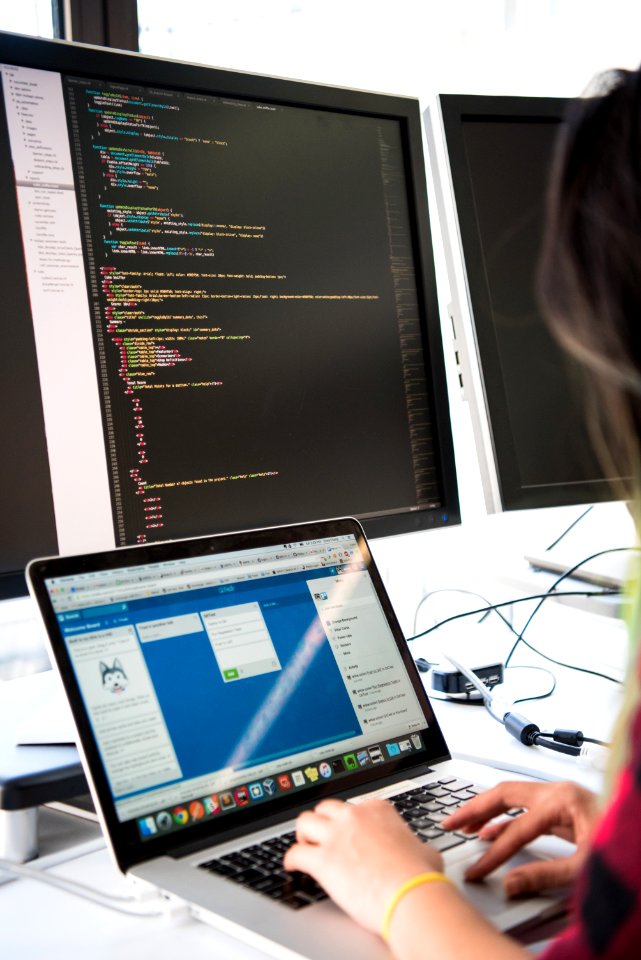 Photography Of Woman Using Laptop