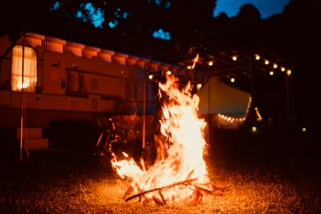 Bonfire During Nighttime
