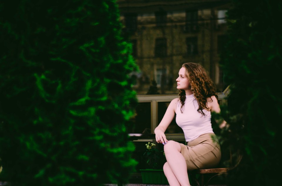 Woman Wearing Brown Skirt