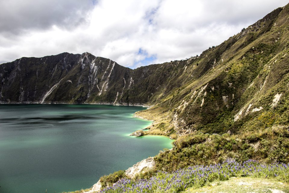 Lake Surrounded By Mountain photo