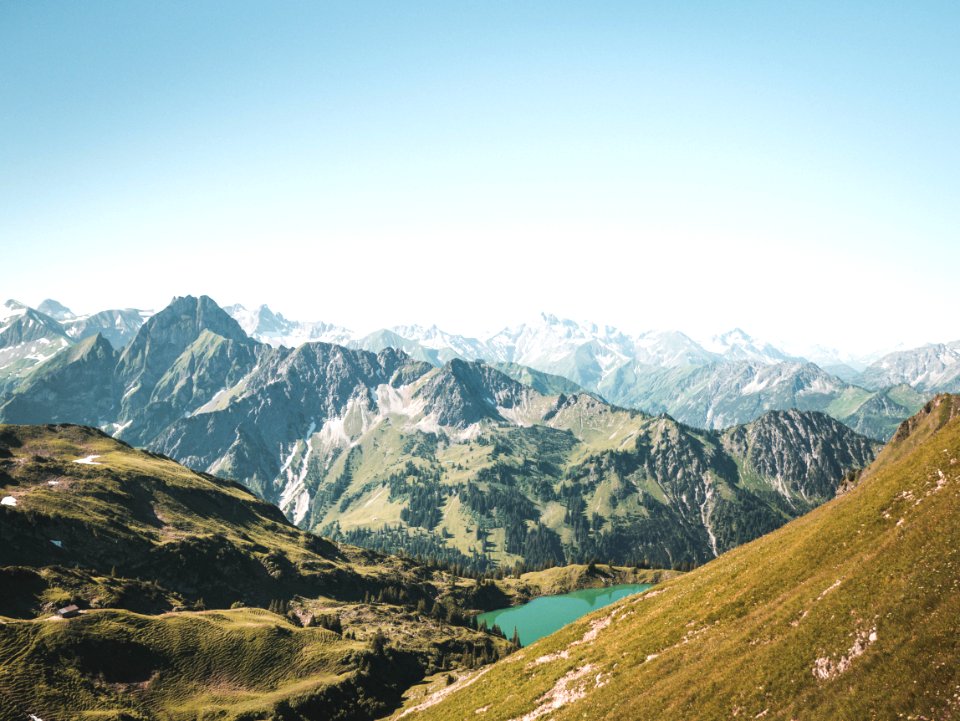 Aerial Photo Of Mountain Ranges