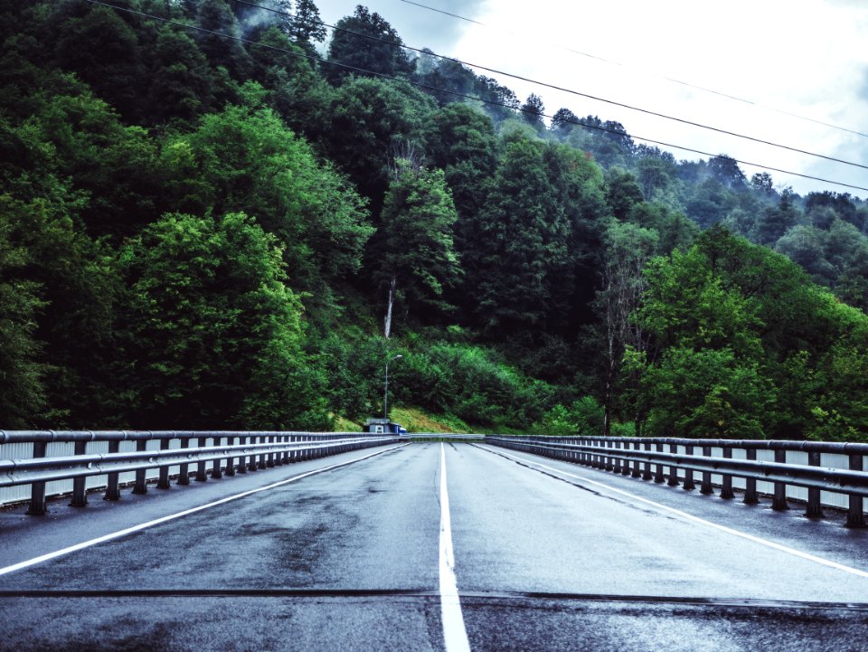 Gray Concrete Road