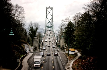 Black Concrete Asphalt Road photo