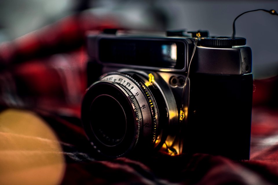 Selective Focus Photography Of Black Film Camera