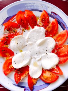 Slice Of Tomatoes On Plate