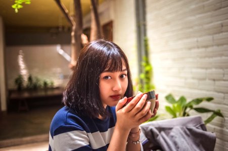 Woman Holding Food Bowl