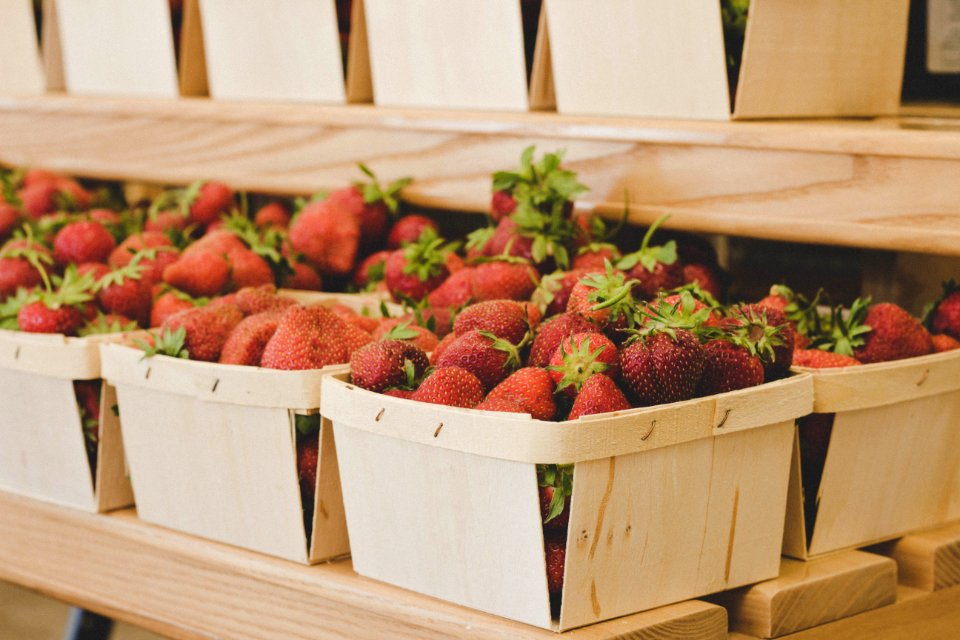 Bunch Of Red Strawberries