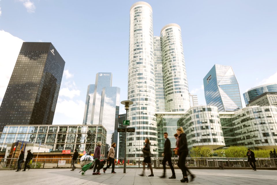 People Walking Near High Rise Buildings