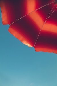 Red And Orange Umbrella photo
