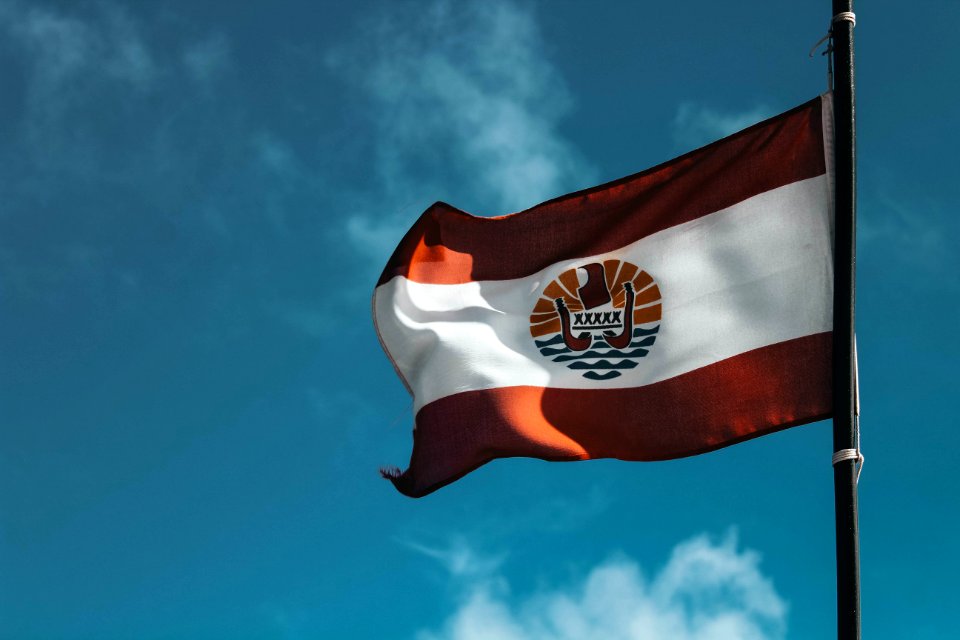 White And Red Striped Country Flag