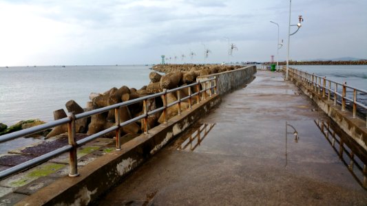 Pier Breakwater Sea Coast photo