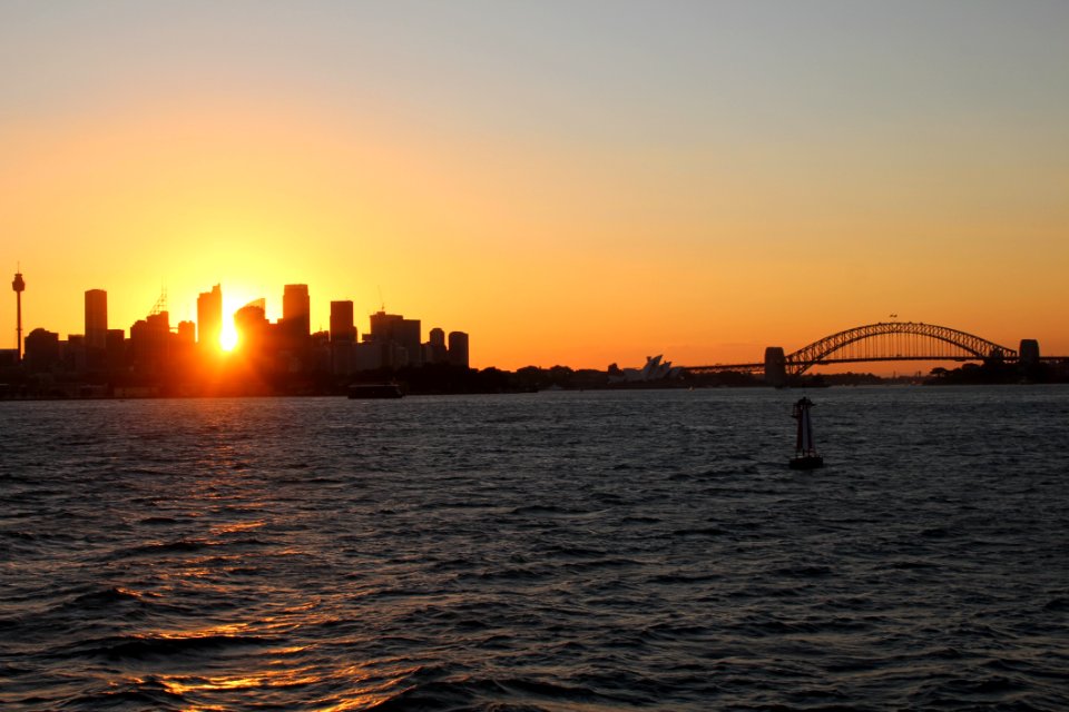 Horizon Sunset Skyline Sky