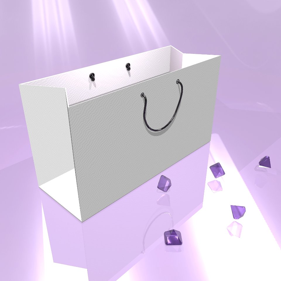 Purple Product Box Rectangle
