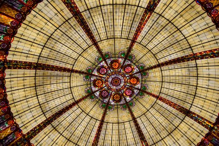 Stained Glass Glass Dome Window photo