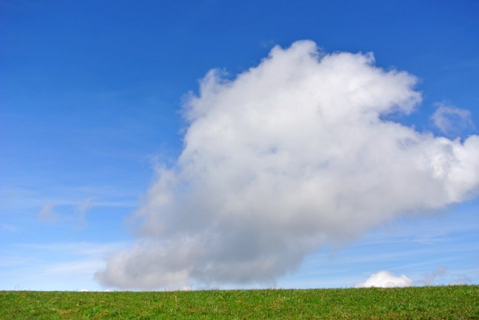 Sky Cloud Grassland Cumulus