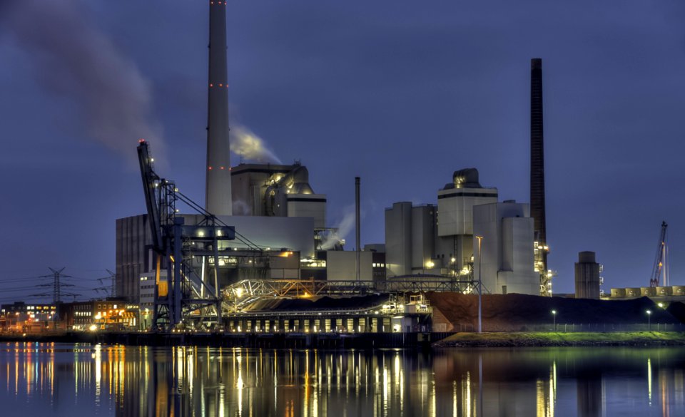 Industry Reflection Skyline Cityscape