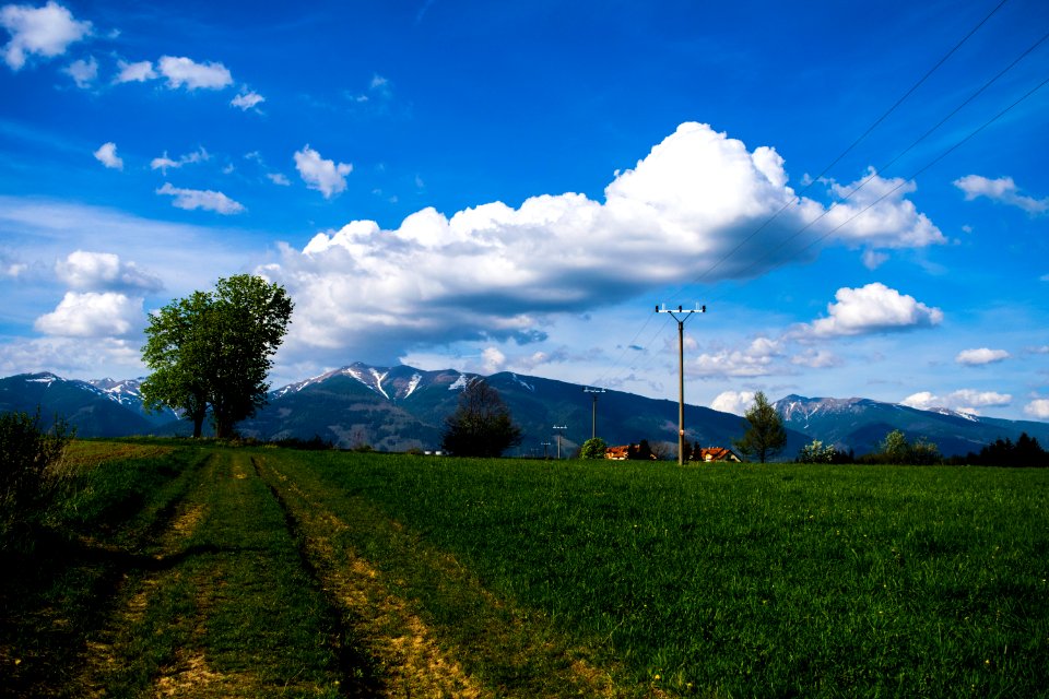 Sky Grassland Cloud Nature