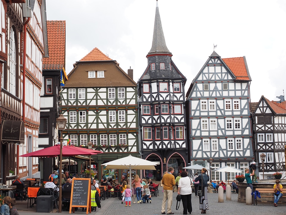 Fachwerkhäuser historic old town stadtmitte