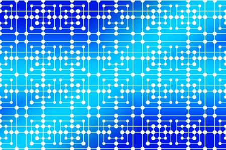 Blue Text Technology Font