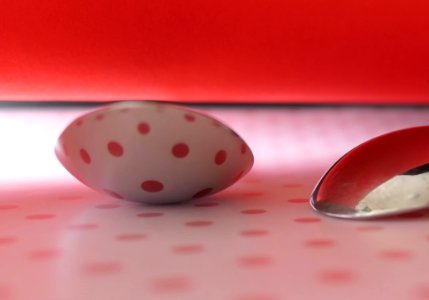 Red Close Up Macro Photography Spoon photo