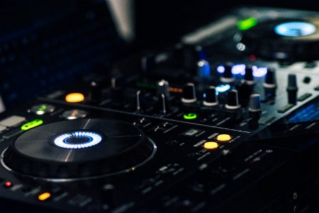 Shallow Focus Photography Of Black Dj Controller photo