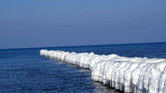 Sea Breakwater Ocean Shore photo