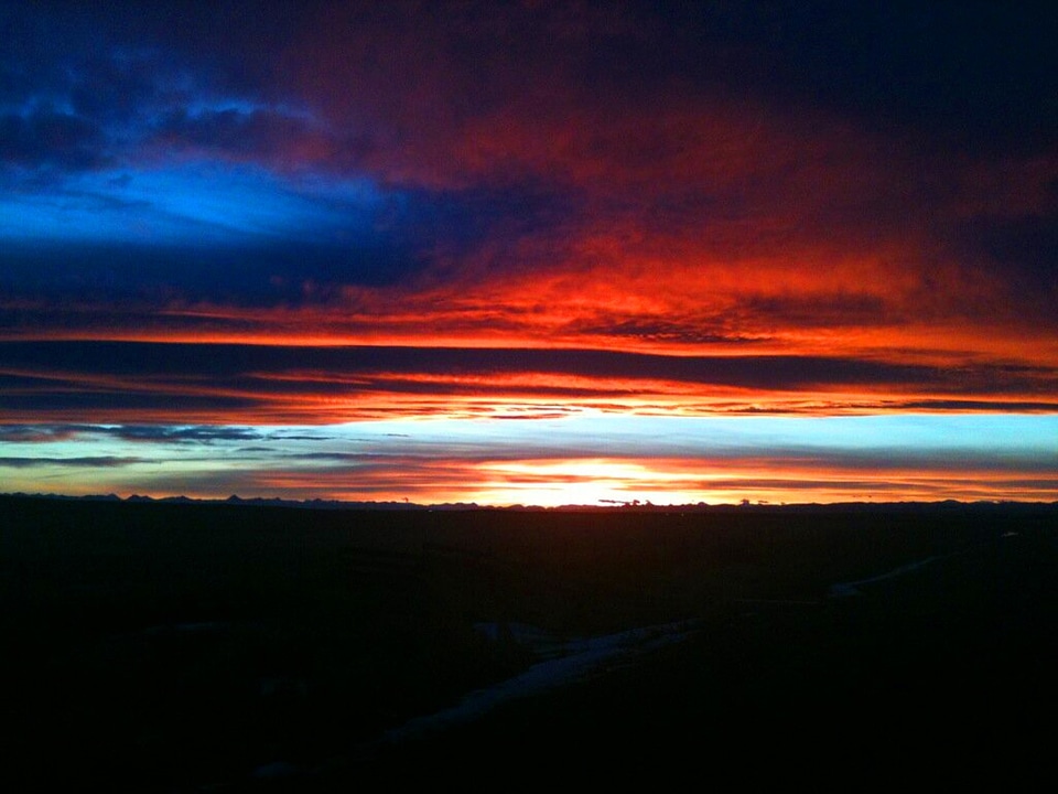 Beautiful nature dusk
