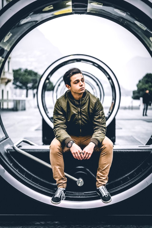 Man In Green Jacket
