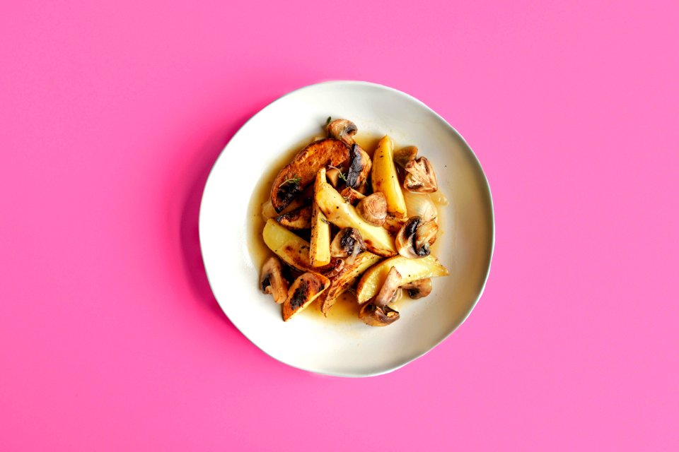 Top View Photo Of Dish On White Plate