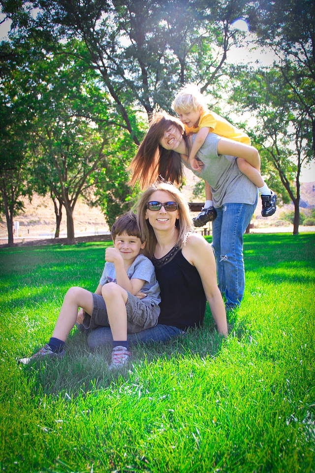Togetherness women boys