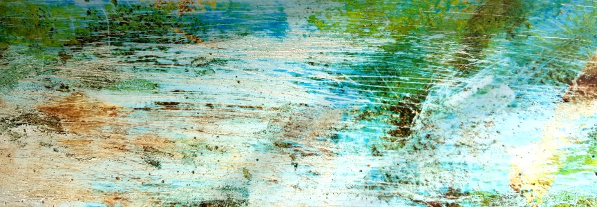 Green Water Texture Painting