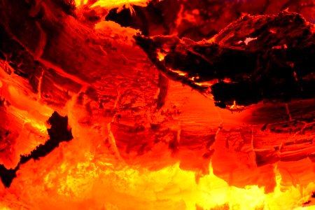 Geological Phenomenon Orange Lava Flame photo