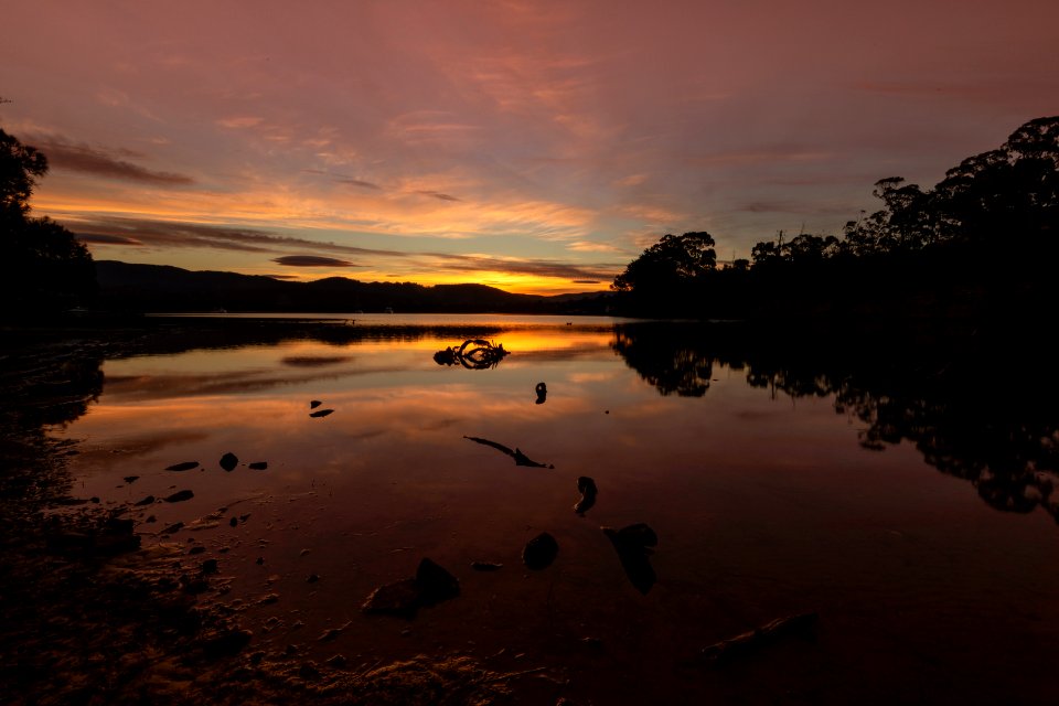 Reflection Water Loch Sunset