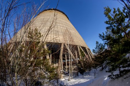 Dome Winter Sky Snow