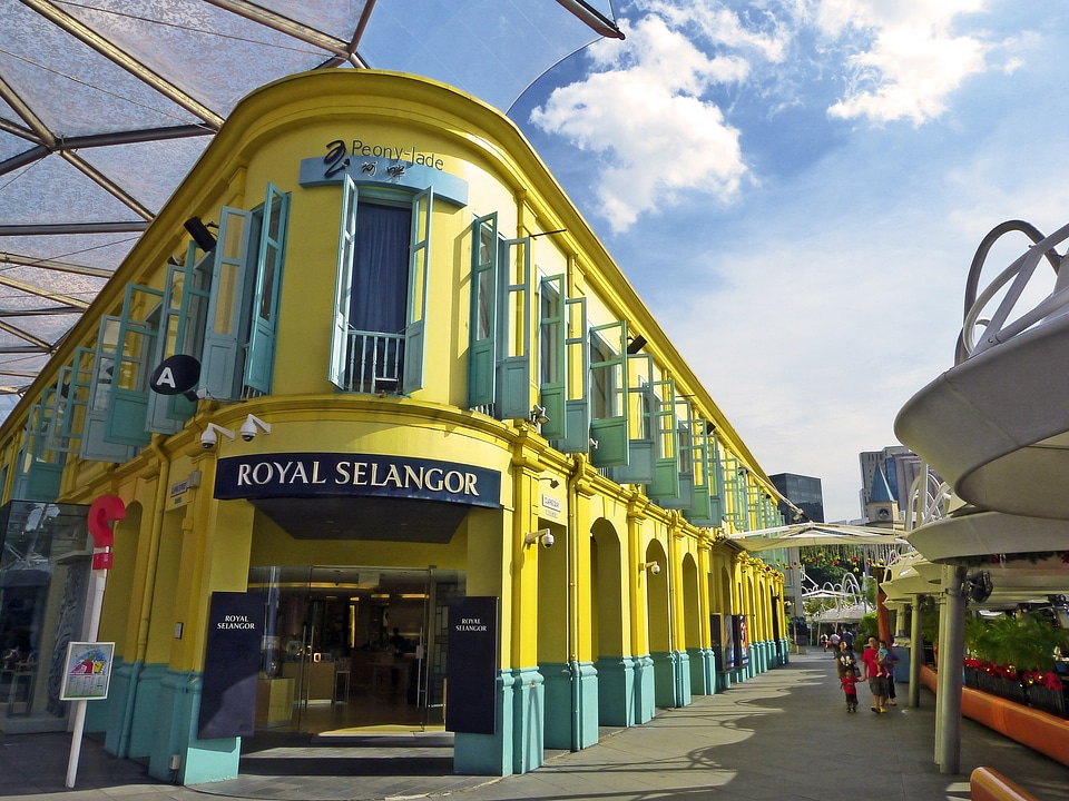 Landmark shops restaurants