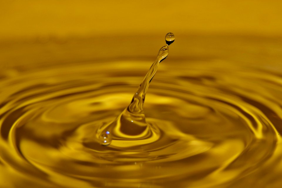 Water Drop Yellow Macro Photography