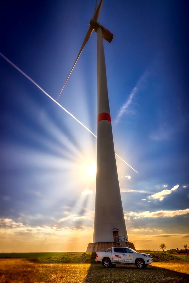 Wind Turbine Sky Wind Farm Windmill