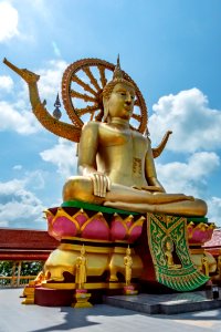 Statue Gautama Buddha Hindu Temple Place Of Worship photo