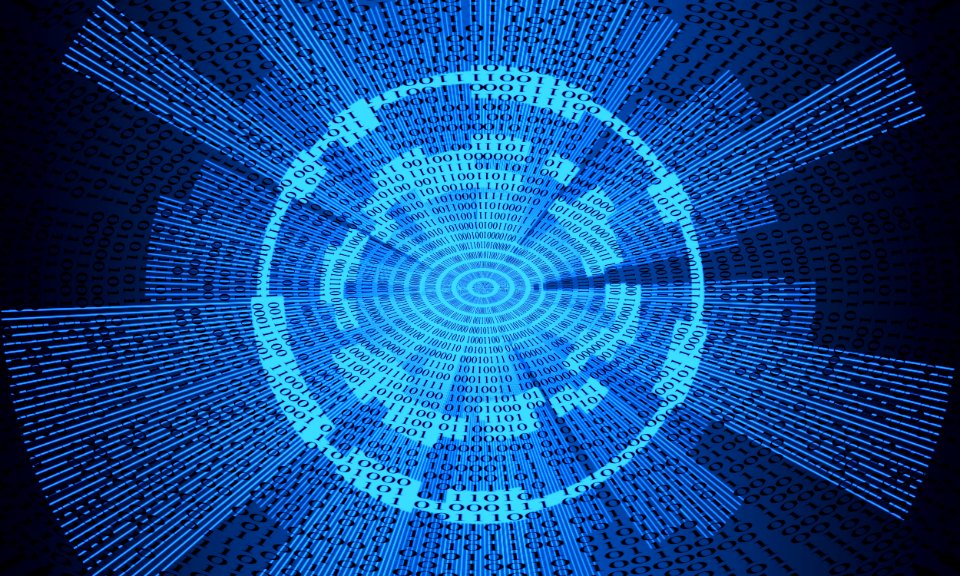 Blue Light Circle Symmetry